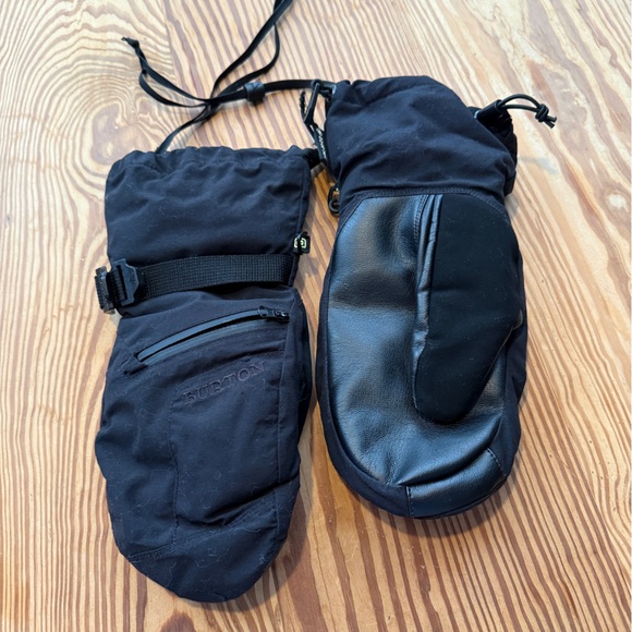 Burton Gore-Tex Reverb Leather Palm Mittens Men’s size XS in Black